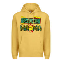 Antique Gold softball mama with leopard Premium Hoodie - Zillion Design Studio