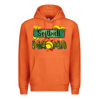 Carrot softball mama with leopard Premium Hoodie - Zillion Design Studio