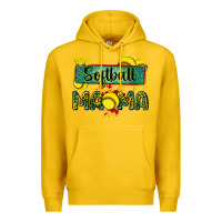 Lemon softball mama with leopard Premium Hoodie - Zillion Design Studio