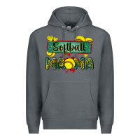 Rock softball mama with leopard Premium Hoodie - Zillion Design Studio