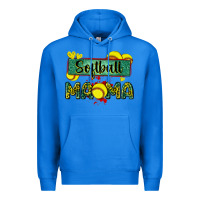 True Royal softball mama with leopard Premium Hoodie - Zillion Design Studio