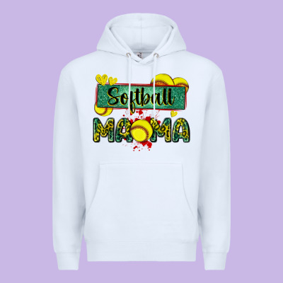 Softball Mama With Leopard Premium Hoodie Designed By Zillion Design Studio