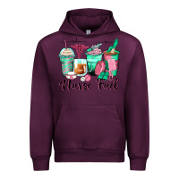 Mauve Wine nurse fuel coffee cups Urban Hoodie - Zillion Design Studio