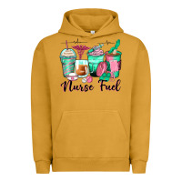 Pigment Peanut Butter nurse fuel coffee cups Urban Hoodie - Zillion Design Studio