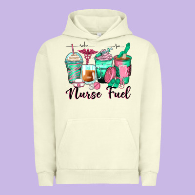 Nurse Fuel Coffee Cups Urban Hoodie Designed By Zillion Design Studio