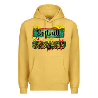 Antique Gold softball granny with leopard Premium Hoodie - Zillion Design Studio