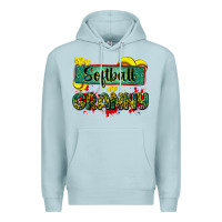 Blue Mist softball granny with leopard Premium Hoodie - Zillion Design Studio