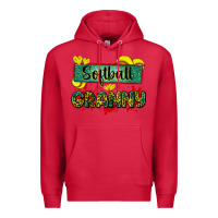 Cardinal softball granny with leopard Premium Hoodie - Zillion Design Studio