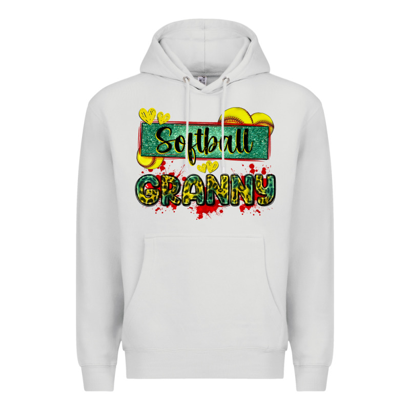 Softball Granny With Leopard Premium Hoodie by Zillion Design Studio | Teevron
