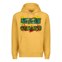 Mustard softball granny with leopard Premium Hoodie - Zillion Design Studio