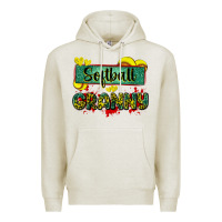 Oatmeal Heather softball granny with leopard Premium Hoodie - Zillion Design Studio