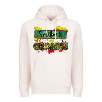 Pale Pink softball granny with leopard Premium Hoodie - Zillion Design Studio
