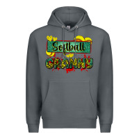 Rock softball granny with leopard Premium Hoodie - Zillion Design Studio