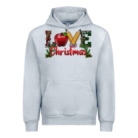 Heather Grey love christmas teacher Urban Hoodie - RanaPortraitStore
