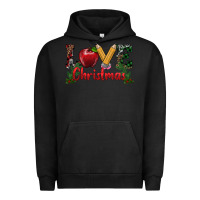 Pigment Black love christmas teacher Urban Hoodie - RanaPortraitStore