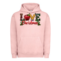 Pigment Salmon love christmas teacher Urban Hoodie - RanaPortraitStore