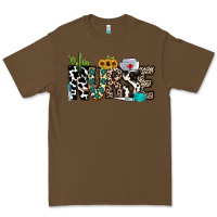 Cacao nurse leopard and cowhide Premium Tee - CowhideDigitalArt