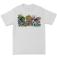 Dove Grey nurse leopard and cowhide Premium Tee - CowhideDigitalArt