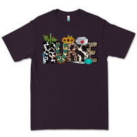 Plum nurse leopard and cowhide Premium Tee - CowhideDigitalArt
