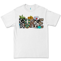 Nurse Leopard And Cowhide Premium Tee | Teevron
