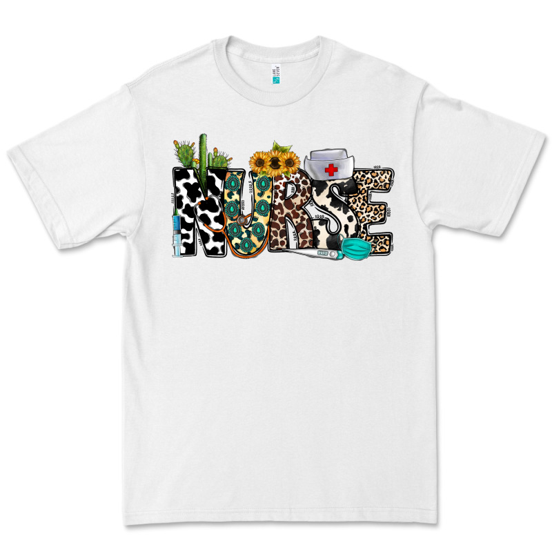 Nurse Leopard And Cowhide Premium Tee by CowhideDigitalArt | Teevron