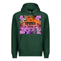 Sports Green spooky vibes Premium Hoodie - texasbilliewilder