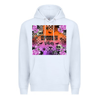 White spooky vibes Premium Hoodie - texasbilliewilder