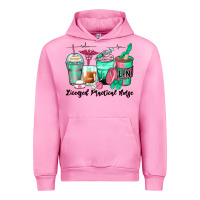 Fuchsia Pink licensed practical nurse coffee cups Urban Hoodie - Zillion Design Studio
