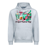 Heather Grey licensed practical nurse coffee cups Urban Hoodie - Zillion Design Studio