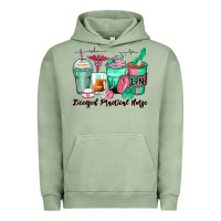 Pigment Oil Green licensed practical nurse coffee cups Urban Hoodie - Zillion Design Studio