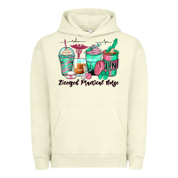 Pigment Pistachio licensed practical nurse coffee cups Urban Hoodie - Zillion Design Studio