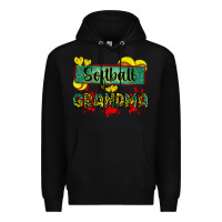Black softball grandma with leopard Premium Hoodie - Zillion Design Studio
