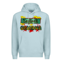 Blue Mist softball grandma with leopard Premium Hoodie - Zillion Design Studio