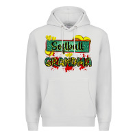 Dove Grey softball grandma with leopard Premium Hoodie - Zillion Design Studio