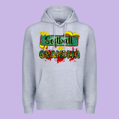 Softball Grandma With Leopard Premium Hoodie Designed By Zillion Design Studio