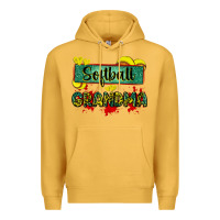 Mustard softball grandma with leopard Premium Hoodie - Zillion Design Studio