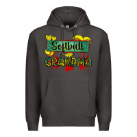 Smoke softball grandma with leopard Premium Hoodie - Zillion Design Studio