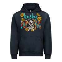 Navy western alaskan husky mom Urban Hoodie - texasbilliewilder