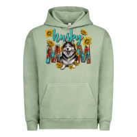 Pigment Oil Green western alaskan husky mom Urban Hoodie - texasbilliewilder