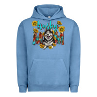 Pigment Pebble Blue western alaskan husky mom Urban Hoodie - texasbilliewilder