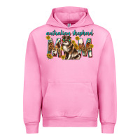 Fuchsia Pink western australian shepherd mom Urban Hoodie - texasbilliewilder