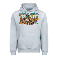 Heather Grey western australian shepherd mom Urban Hoodie - texasbilliewilder