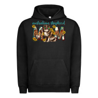 Pigment Black western australian shepherd mom Urban Hoodie - texasbilliewilder