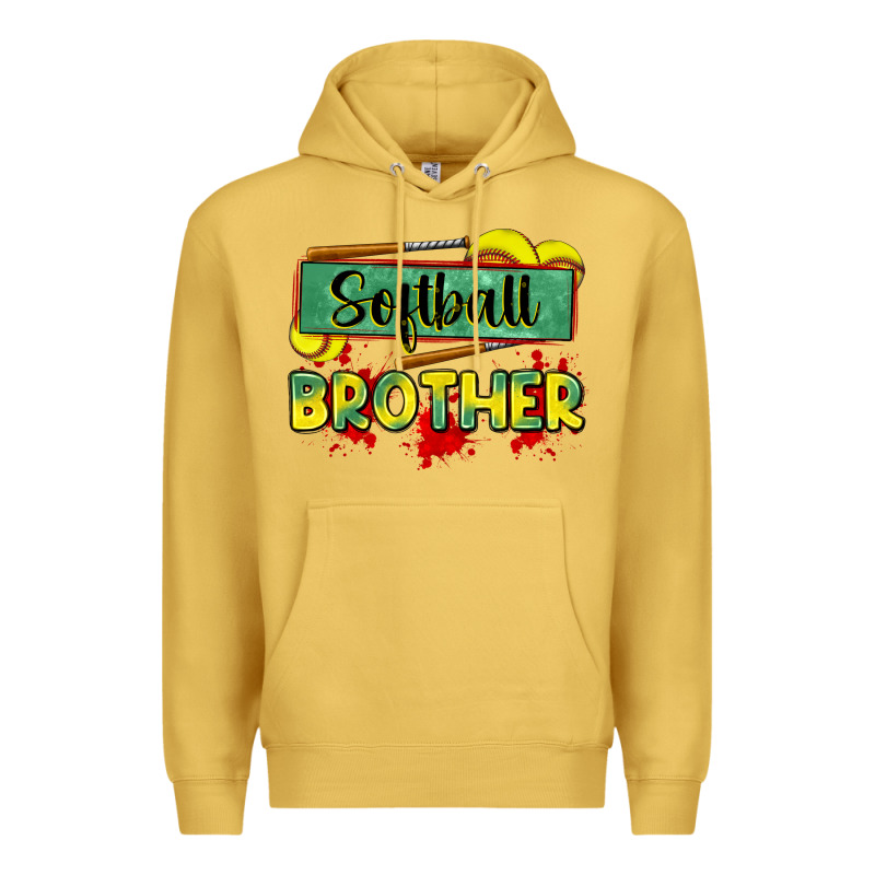 Softball Brother Premium Hoodie by Zillion Design Studio | Teevron
