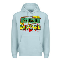 Blue Mist softball brother Premium Hoodie - Zillion Design Studio