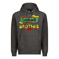 Charcoal Heather softball brother Premium Hoodie - Zillion Design Studio