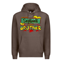 Coffee softball brother Premium Hoodie - Zillion Design Studio