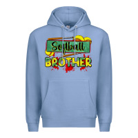 Colony Blue softball brother Premium Hoodie - Zillion Design Studio