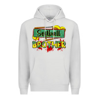 Dove Grey softball brother Premium Hoodie - Zillion Design Studio