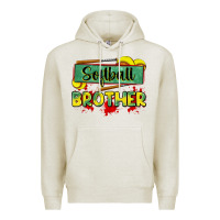 Oatmeal Heather softball brother Premium Hoodie - Zillion Design Studio